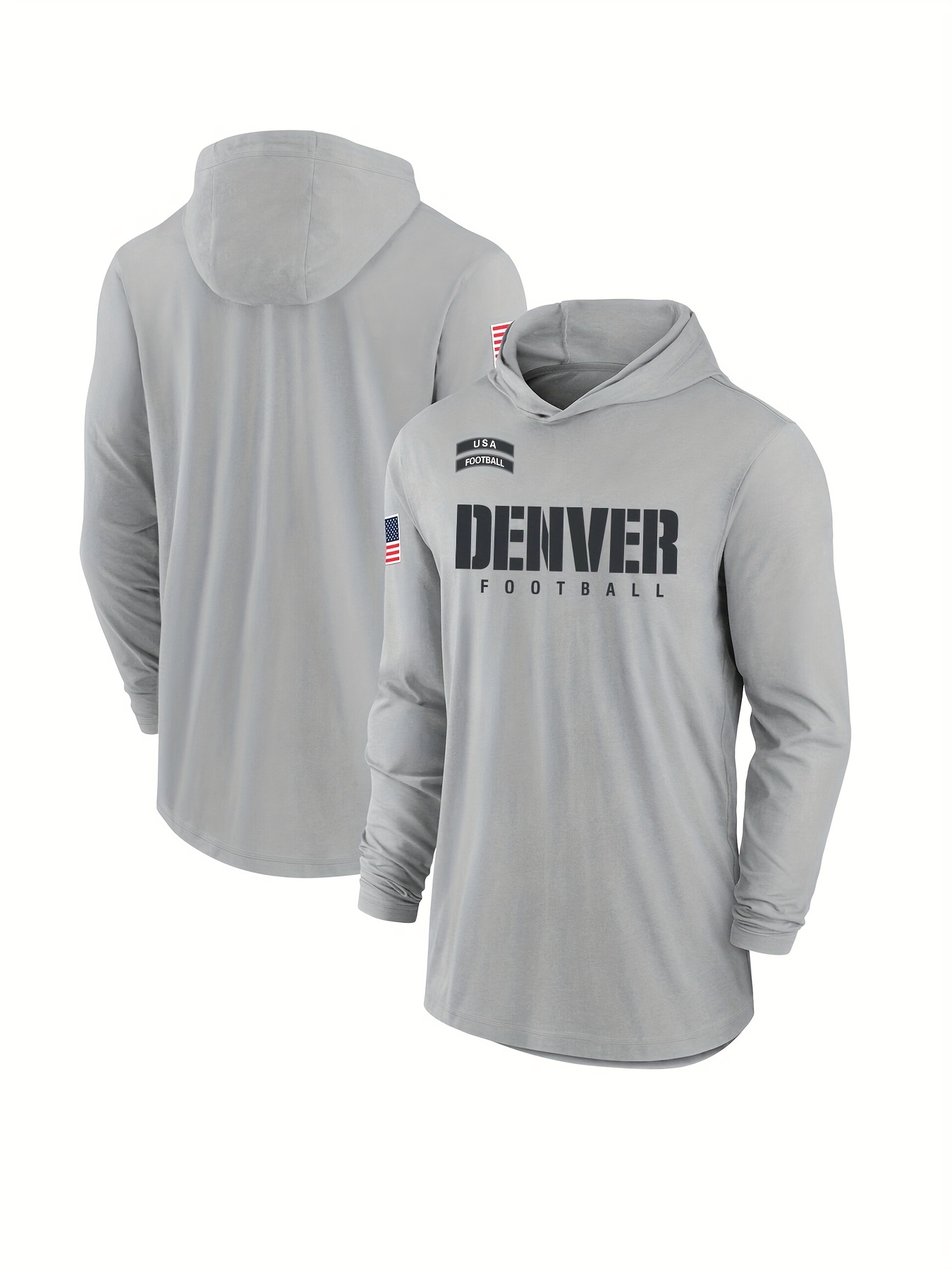 Men Denver Broncos grey 2025 NFL hoodie->dallas cowboys->NFL Jersey